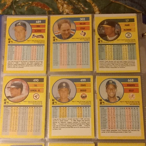 Mark McGwire Nolan Ryan Tom glavine Cal ripken Jr Craig biggio Roberto Kelly - Picture 2 of 3